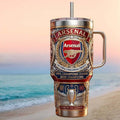 Arsenal FC UEFA Champions League 2026 Champions Collector Tumbler Arsenal FC Merch Fans Gifts - Merchluma