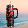 Ducati 100 Years Of Speed Motorcycle Heritage Tumbler Ducati Merch Gifts For Husband - Merchluma