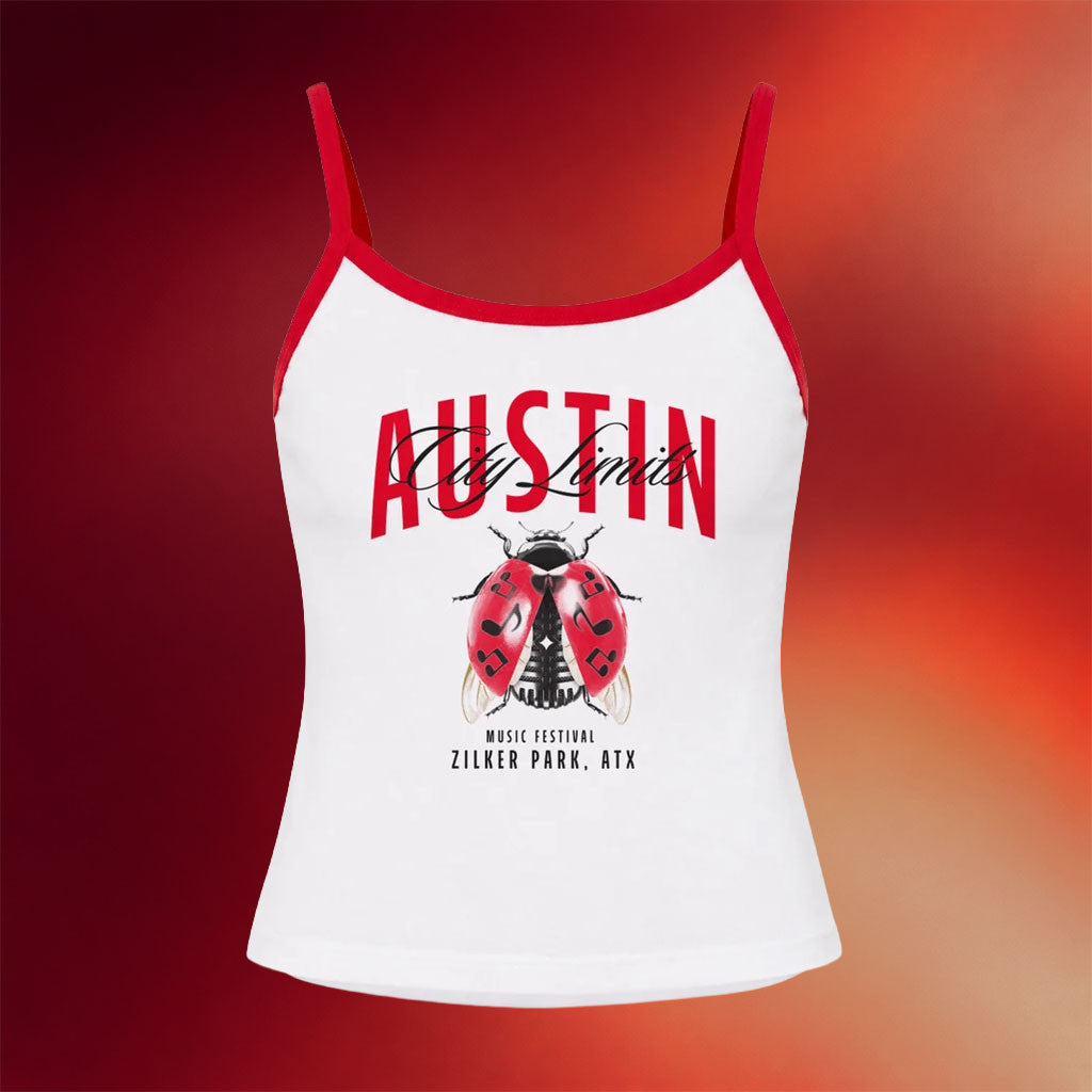 ACL Festival Merch 2026 Ladybug Spaghetti Tank Music Festival Outfits Gift For Girlfriend - Merchluma