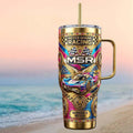 Meyer Shank Racing MSR Winner Gold Motorsport Tumbler Meyer Shank Racing Merch Fans Gifts - Merchluma