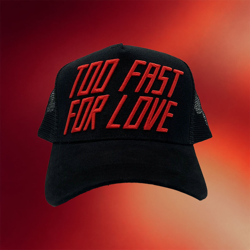 Motley Crue Merch 2026 Too Fast For Love Trucker Hat Embroidered Birthday Gift For Him - Merchluma