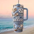 North Carolina Tar Heels Football Mascot Go Heels Tumbler Tar Heels Merch Gifts For Fans - Merchluma