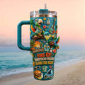 Parrothead Island Time Fins Up Paradise Tropical Vacation Tumbler Parrothead Merch Dad Gifts - Merchluma