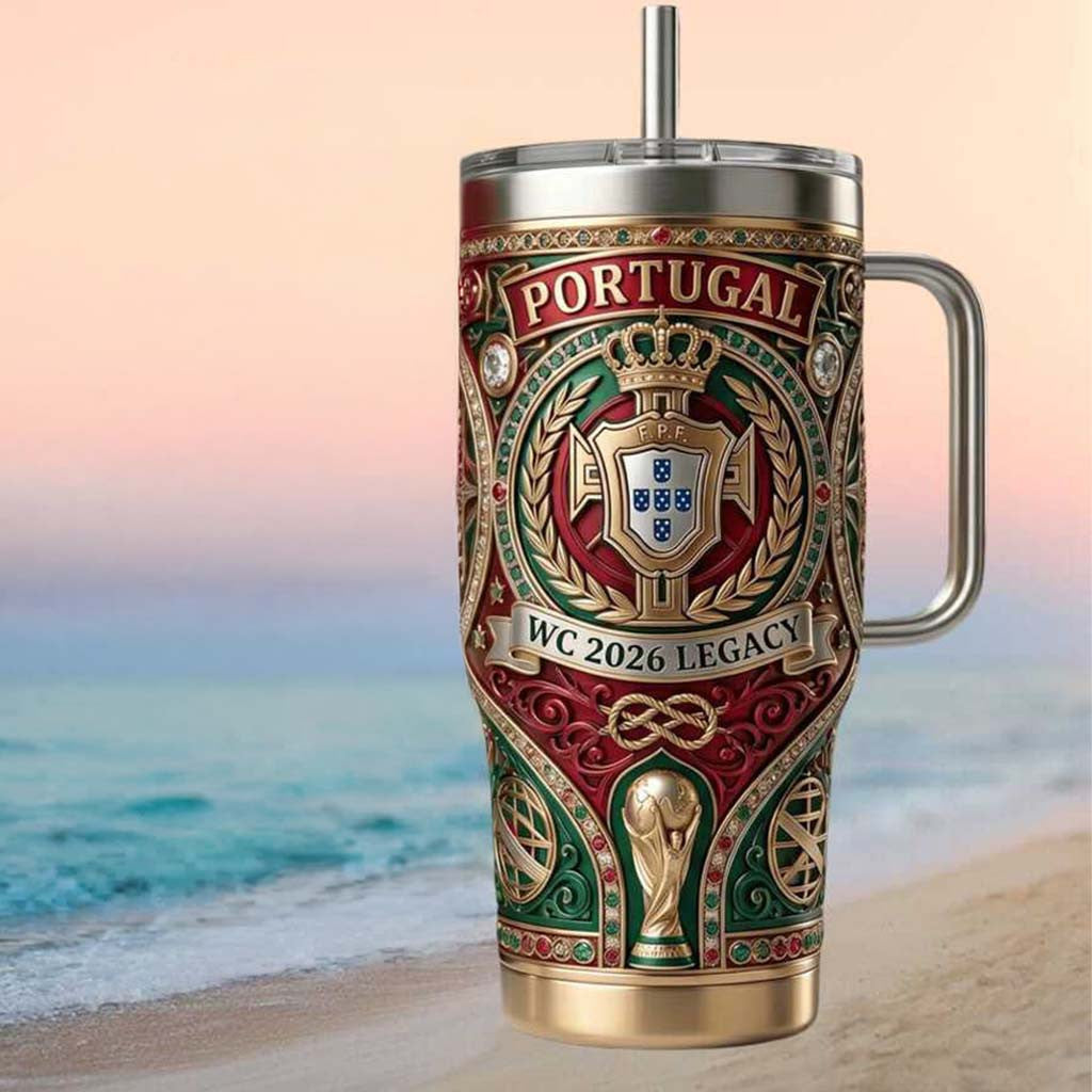 Portugal National Team WC 2026 Legacy Tumbler Portugal National Football Team Merch Fan Gifts - Merchluma