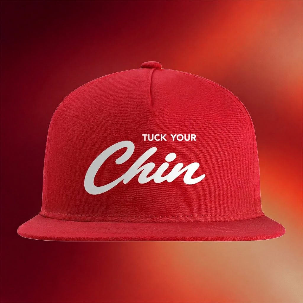 Home By 3 Merch 2026 Tuck Your Chin Snapback Hat Unique Gifts For Podcast Fans - Merchluma