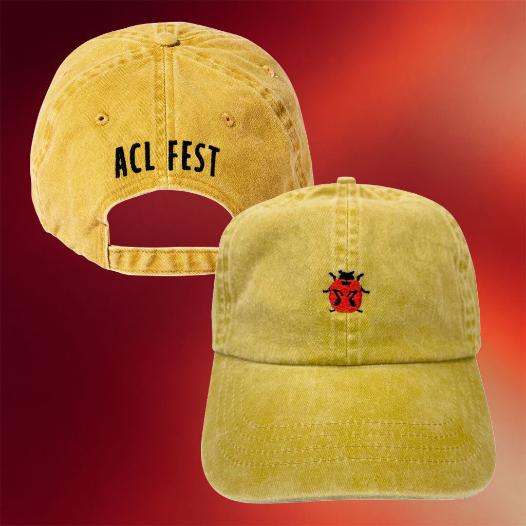 ACL Festival Merch 2026 Ladybug Embroidered Hat Best Gift For Music Lovers - Merchluma