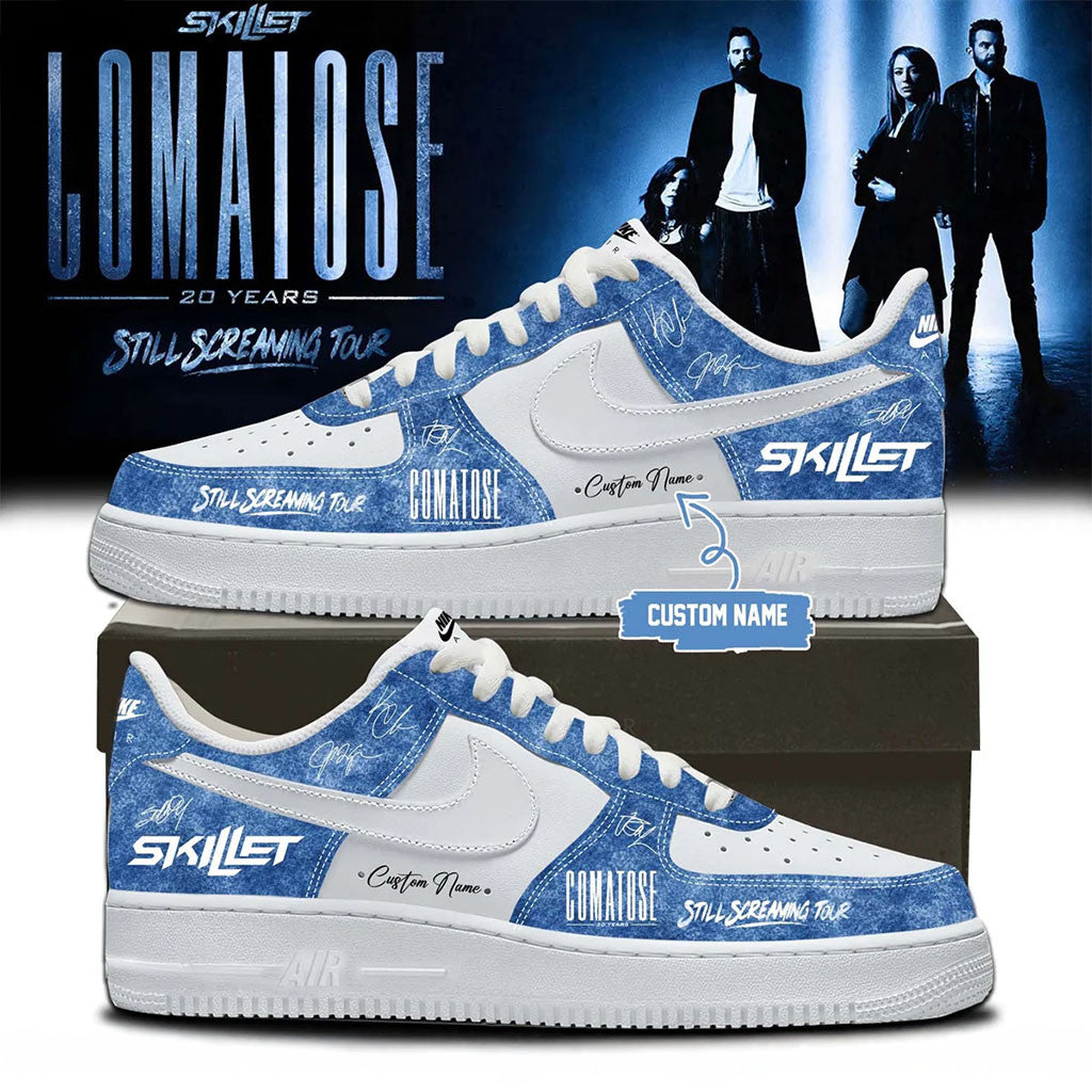Custom Skillet Merch 2026 Comatose 20 Years Still Screaming Tour Shoes Presents For Music Lovers - Merchluma