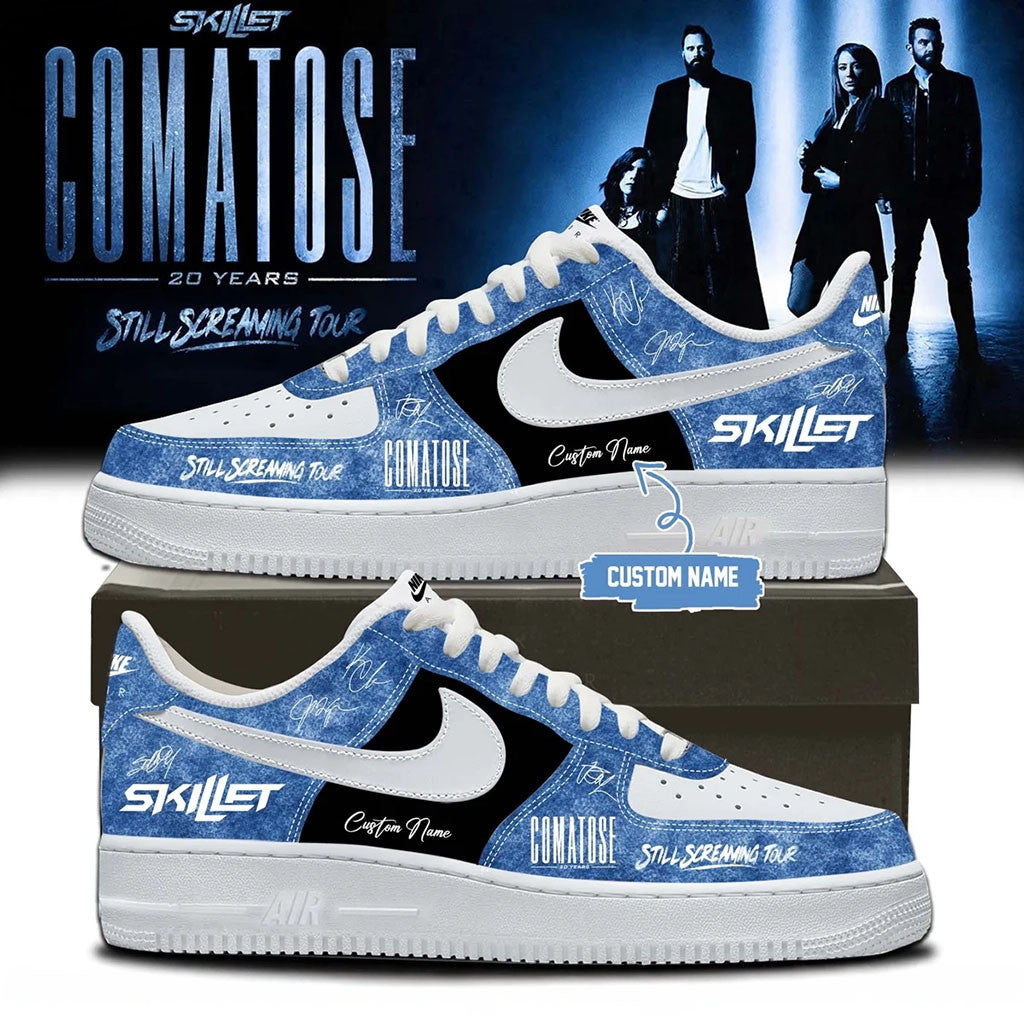 Custom Skillet Merch 2026 Comatose 20 Years Still Screaming Tour Sneakers Gifts For Fans - Merchluma