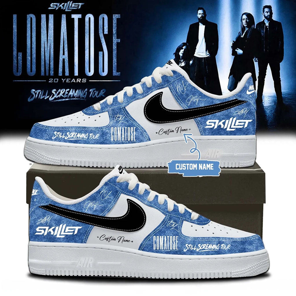 Custom Skillet Merch 2026 Comatose 20 Years Still Screaming Tour Sneakers Gifts For Son - Merchluma