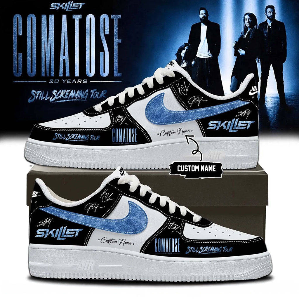 Custom Skillet Merch Comatose 20 Years Still Screaming Tour Sneakers 2026 Gifts For Brother - Merchluma