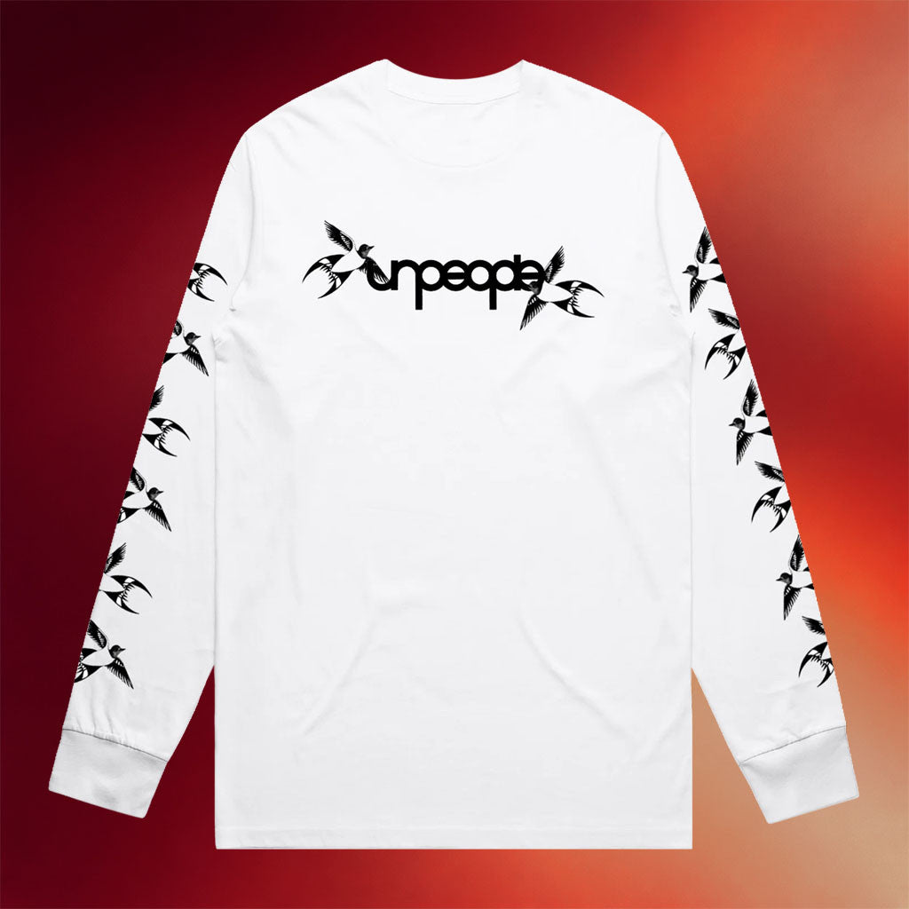 Unpeople Merch 2026 Swallow Long Sleeve Shirt White Gifts For Music Lovers - Merchluma