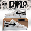 Customized Diplo On Tour Forever Signed Sneakers Diplo Merch Gift Ideas For DJ Fans - Merchluma
