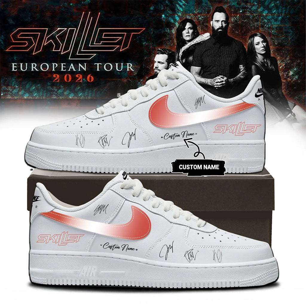 Customized SKILLET European Tour 2026 Shoes Skillet Merch Cool Gifts For Music Lovers - Merchluma