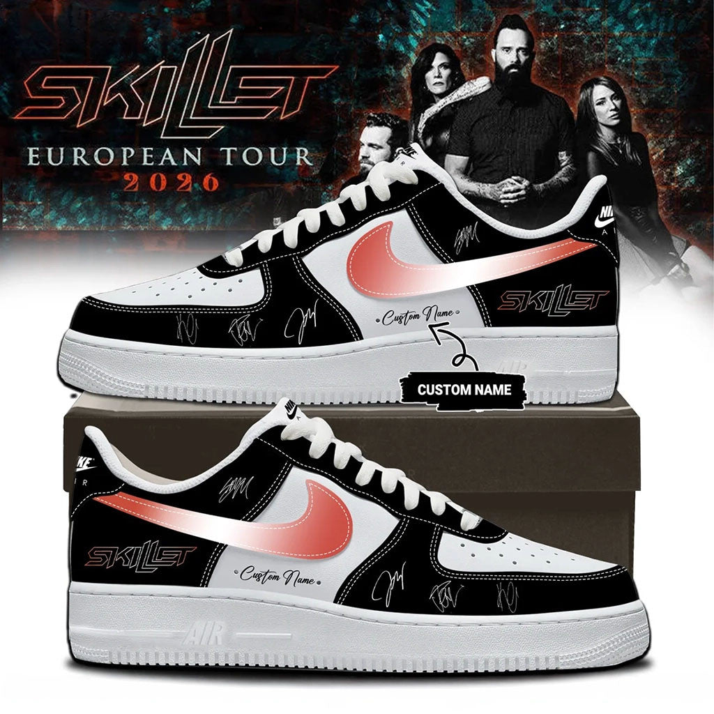 Customized SKILLET European Tour 2026 Shoes Skillet Merch Gifts For Music Fans - Merchluma