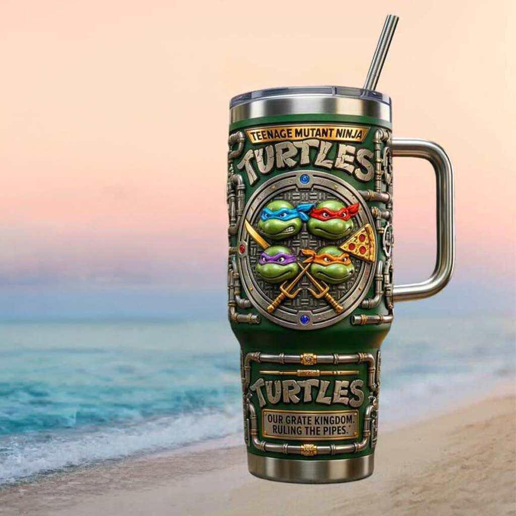 Teenage Mutant Ninja Turtles Sewer Pizza Teenage Ninja Tumbler TMNT Merch Gift For Son - Merchluma