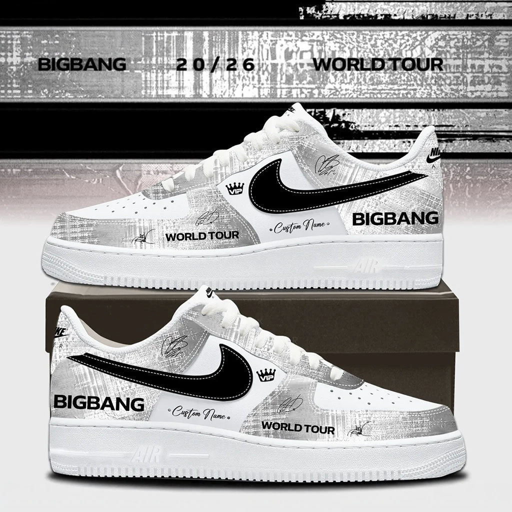 Personalized BigBang Merch 2026 BigBang World Tour Signed Sneakers VIP Gear Gift For Kpop Fans - Merchluma