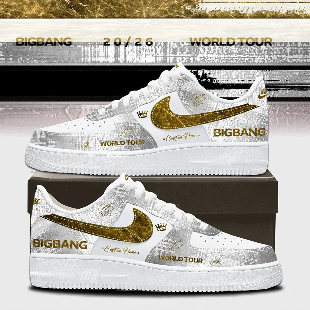 Personalized BigBang Merch 2026 World Tour Signature Sneakers Kpop Gear Best Gift For VIP - Merchluma