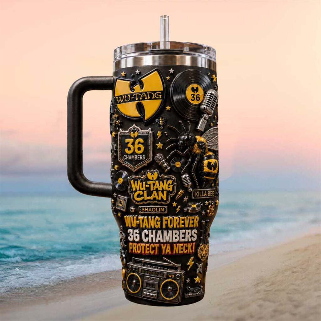 Wu Tang Clan 36 Chambers Protect Ya Neck Hip Hop Music Tumbler Wu Tang Clan Merch Him Gifts - Merchluma
