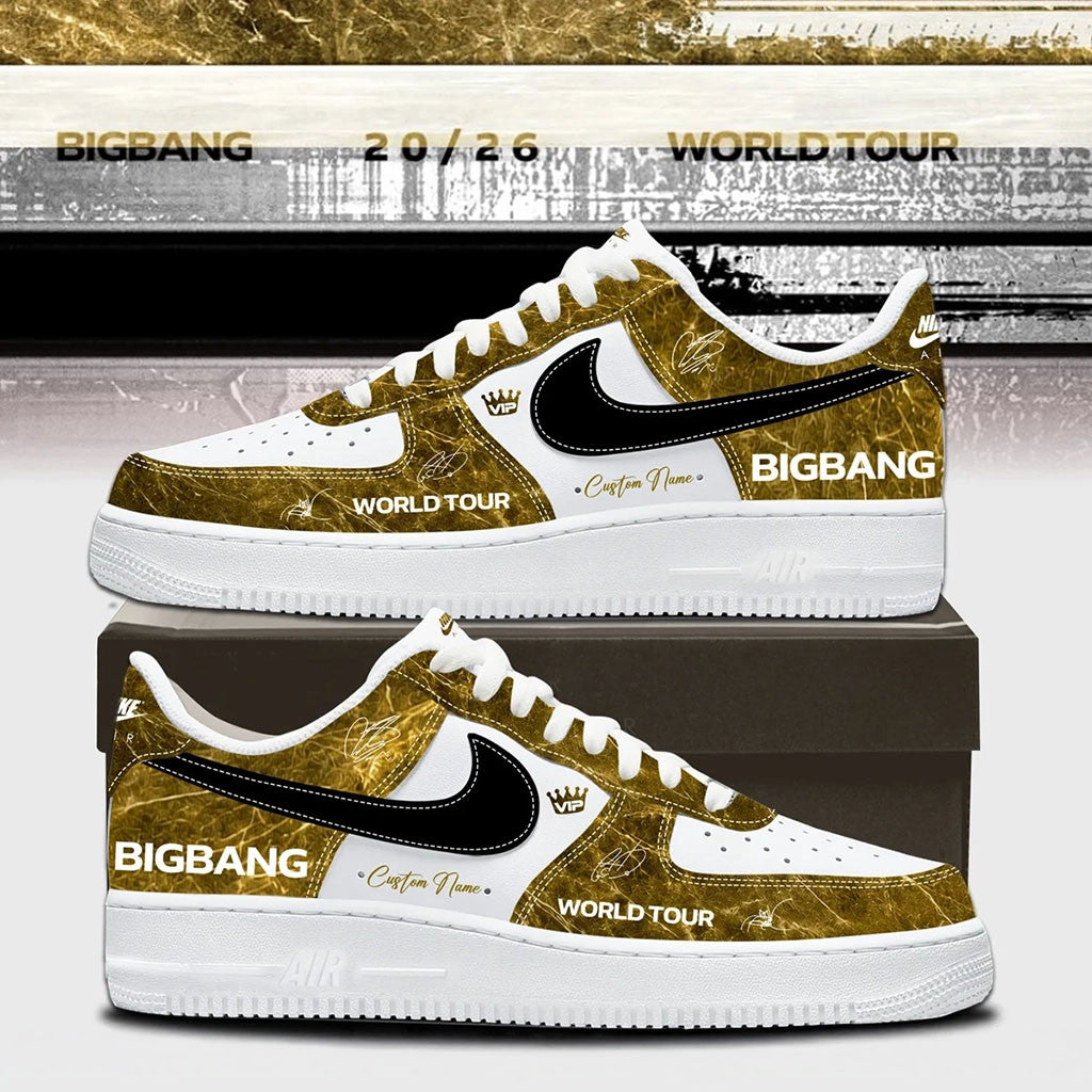Personalized BigBang World Tour 2026 Signed Sneakers BigBang 20th Anniversary Merch Kpop Gear - Merchluma