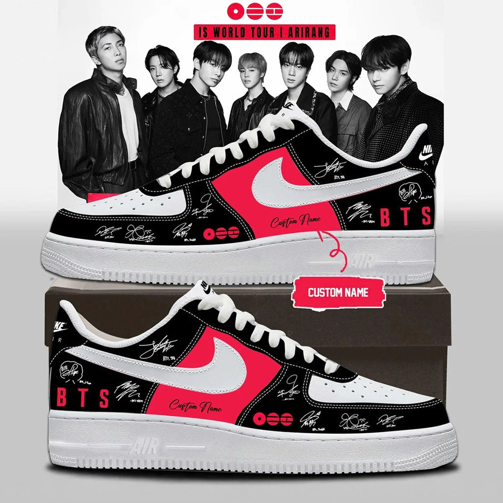 Personalized BTS Arirang 2026 Signature Sneakers BTS World Tour Merch Gift For Army - Merchluma