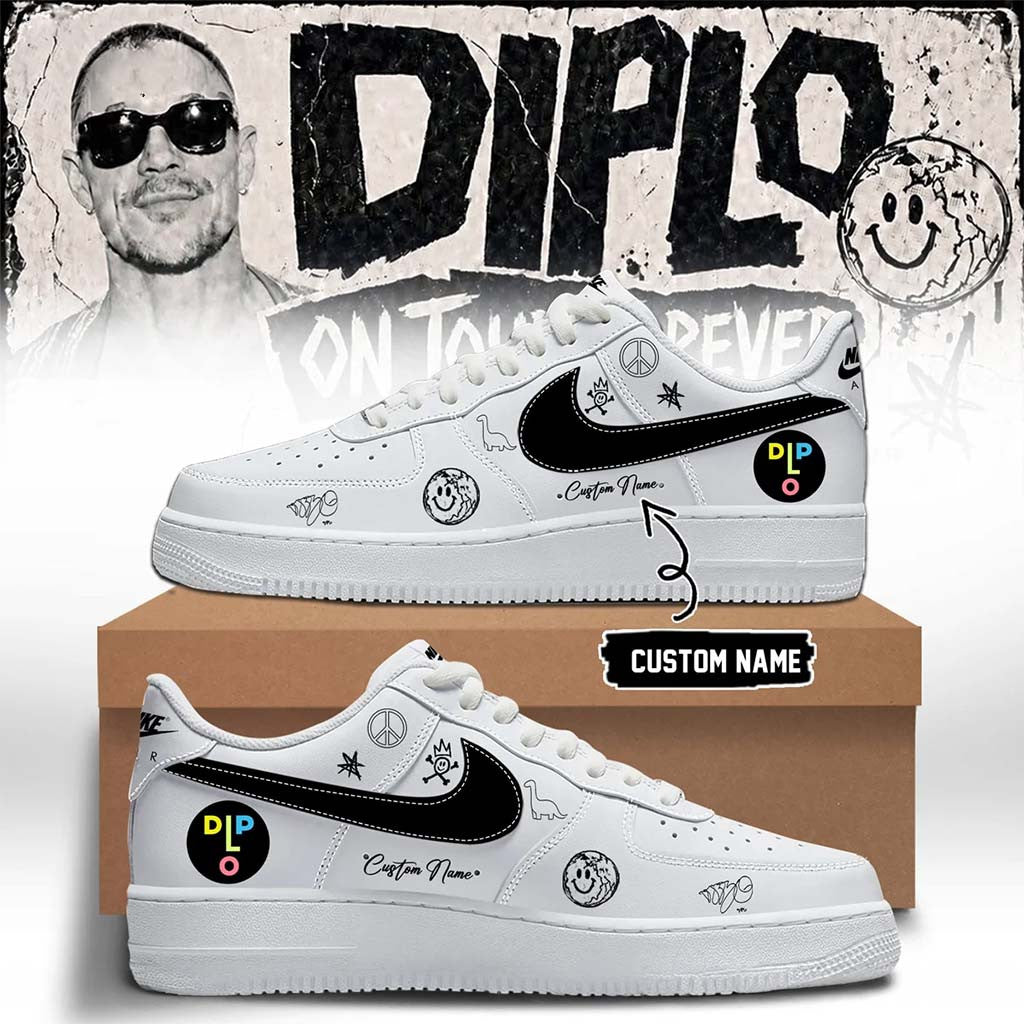 Personalized Diplo Merch 2026 On Tour Forever Signed Sneakers Gift Ideas For Music Lovers - Merchluma