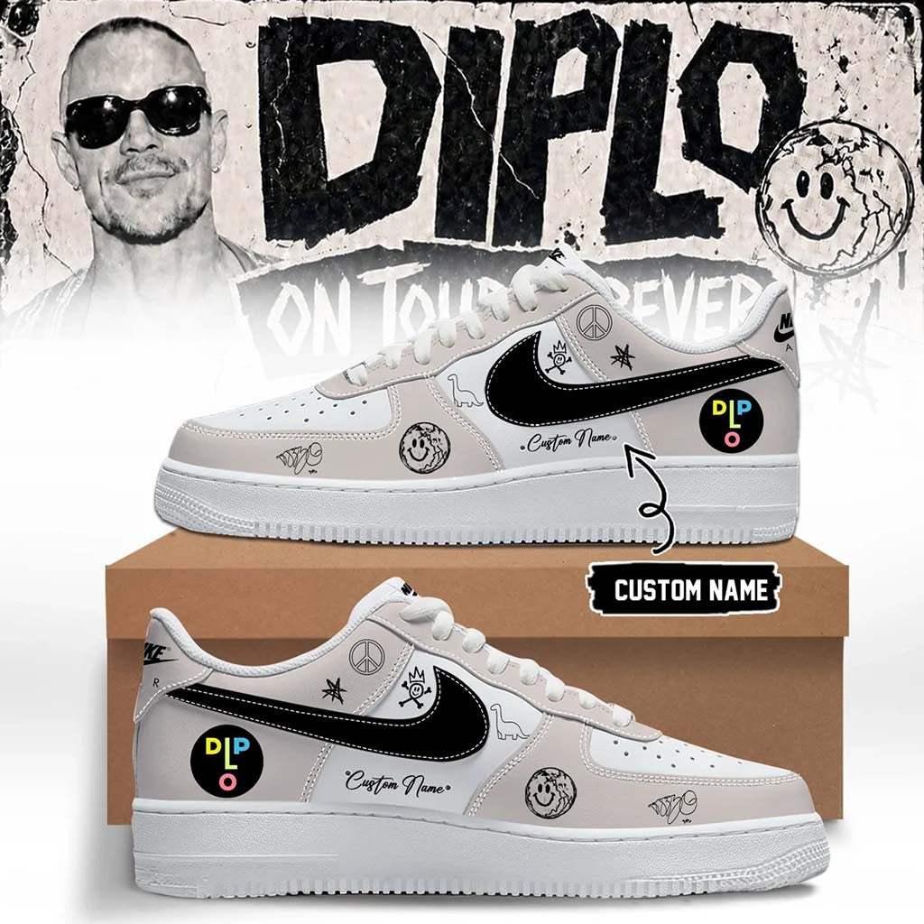 Personalized Diplo Merch 2026 On Tour Forever Signed Sneakers Gifts For Music Lovers - Merchluma