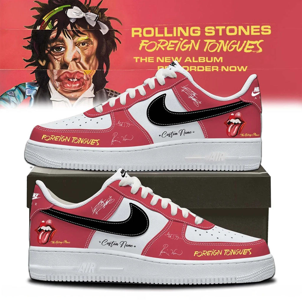 Personalized The Rolling Stones Foreign Tongues Album Sneakers The Rolling Stones Merch 2026 - Merchluma