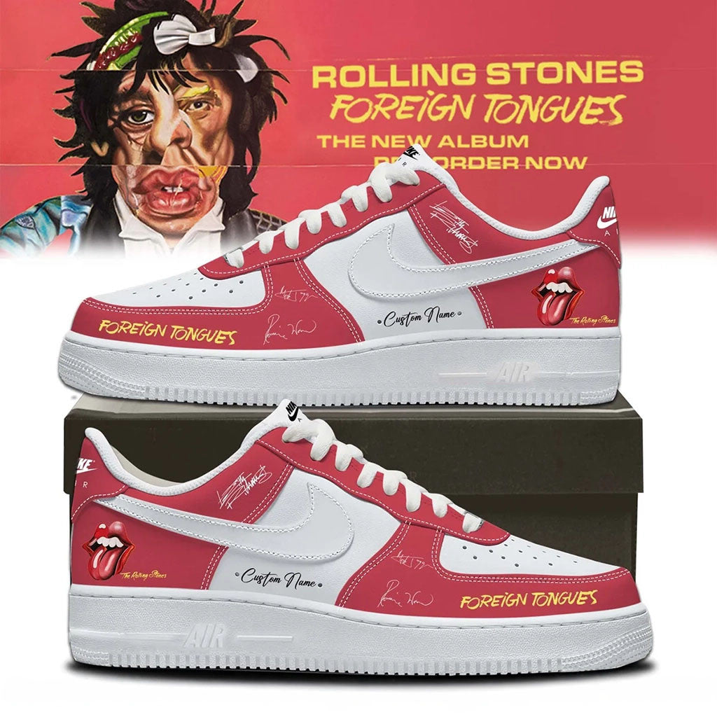 Personalized The Rolling Stones Foreign Tongues Sneakers The Rolling Stones Merch 2026 Fan Gift - Merchluma