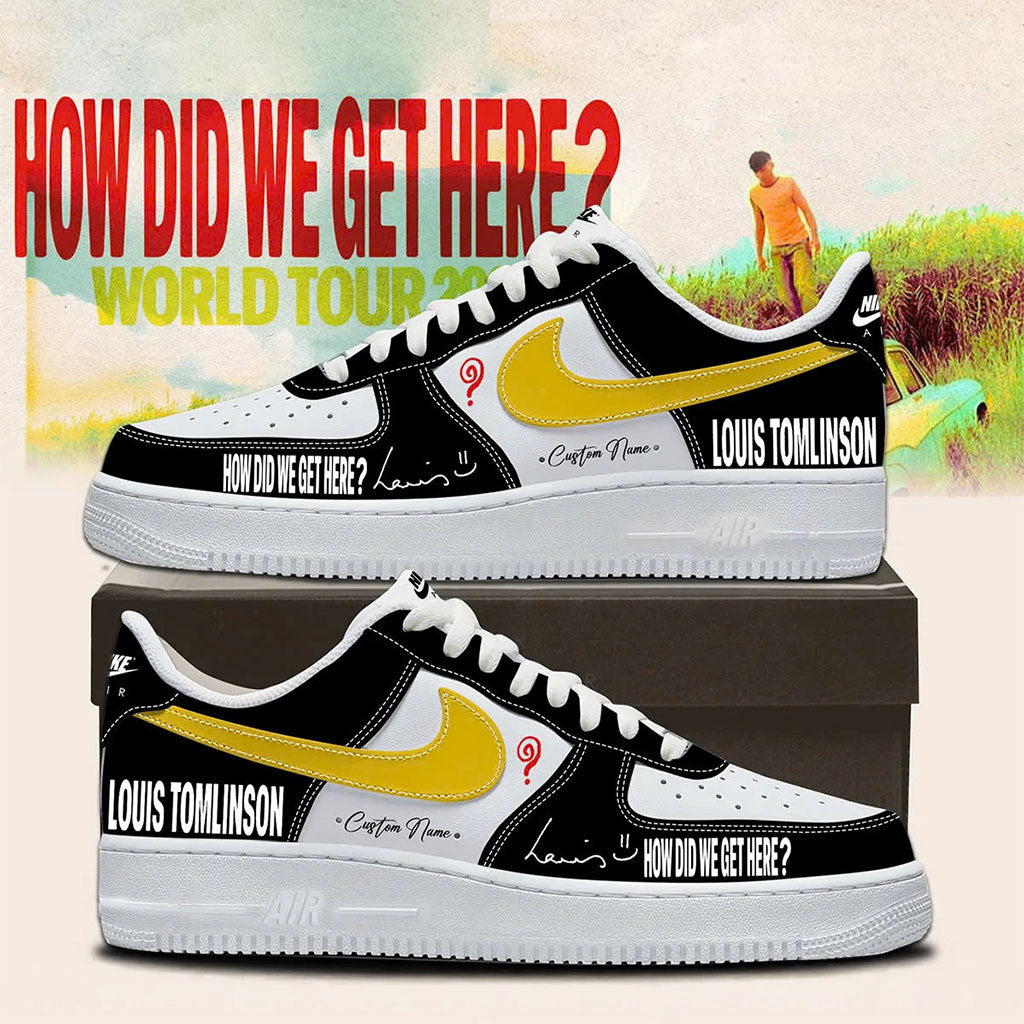 Personalized Louis Tomlinson How Did We Get Here Tour 2026 Shoes Louis Tomlinson Merch Fan Gear - Merchluma