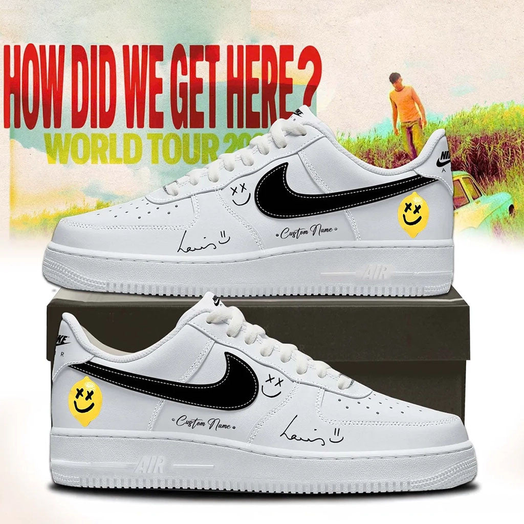 Personalized Louis Tomlinson Merch 2026 How Did We Get Here Tour Sneakers Music Fan Gear - Merchluma