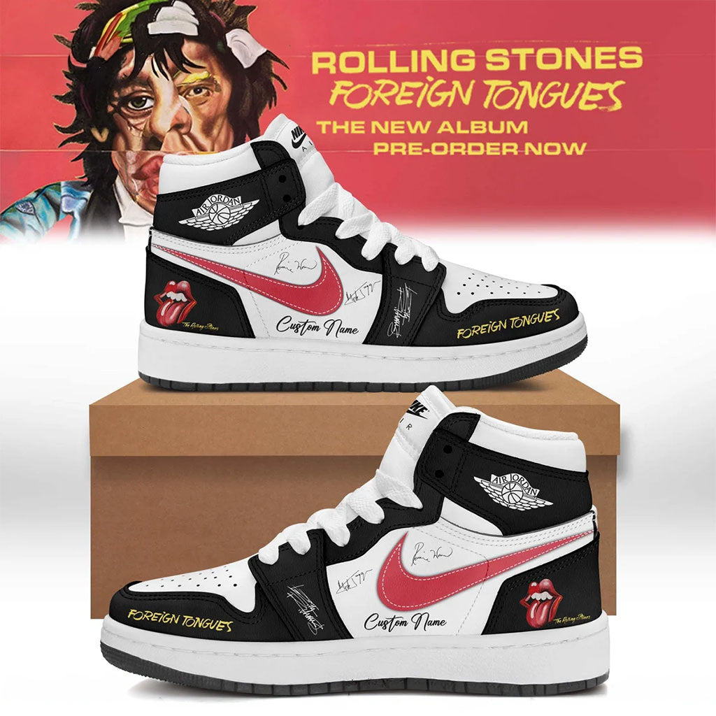 Personalized The Rolling Stones Merch 2026 Foreign Tongues Sneakers Useful Gift For Brothers - Merchluma