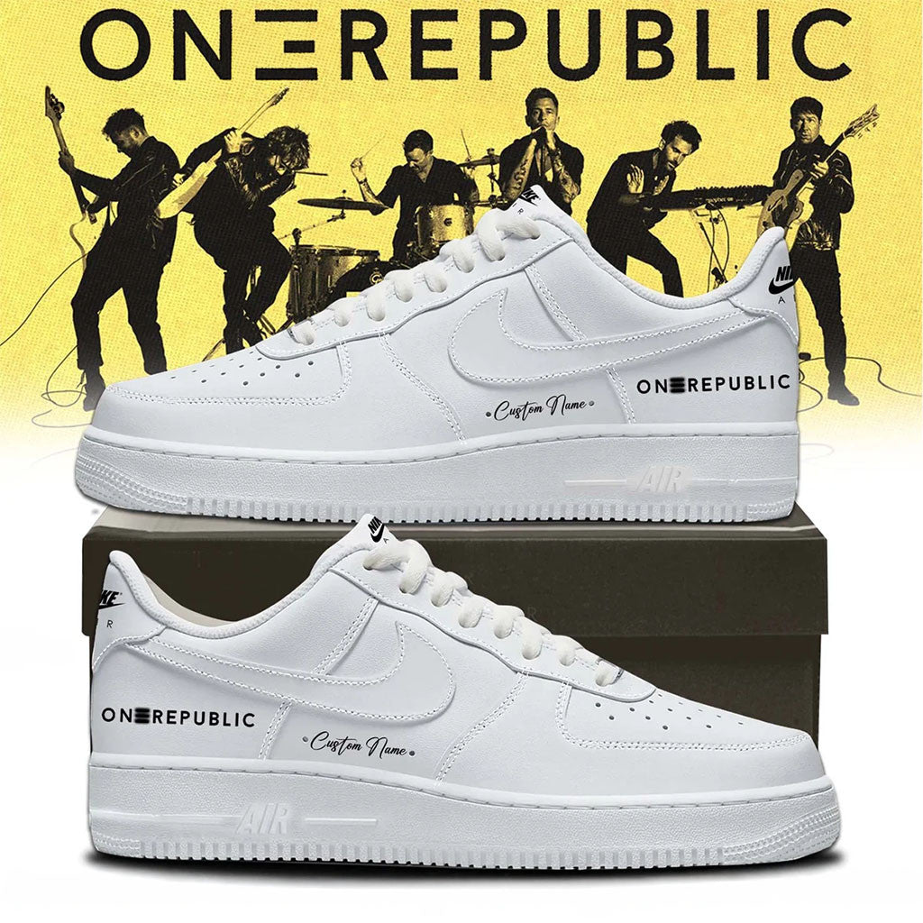 Personalized OneRepublic Merch 2026 Band Sneakers White Music Fan Shoes Birthday Gifts - Merchluma