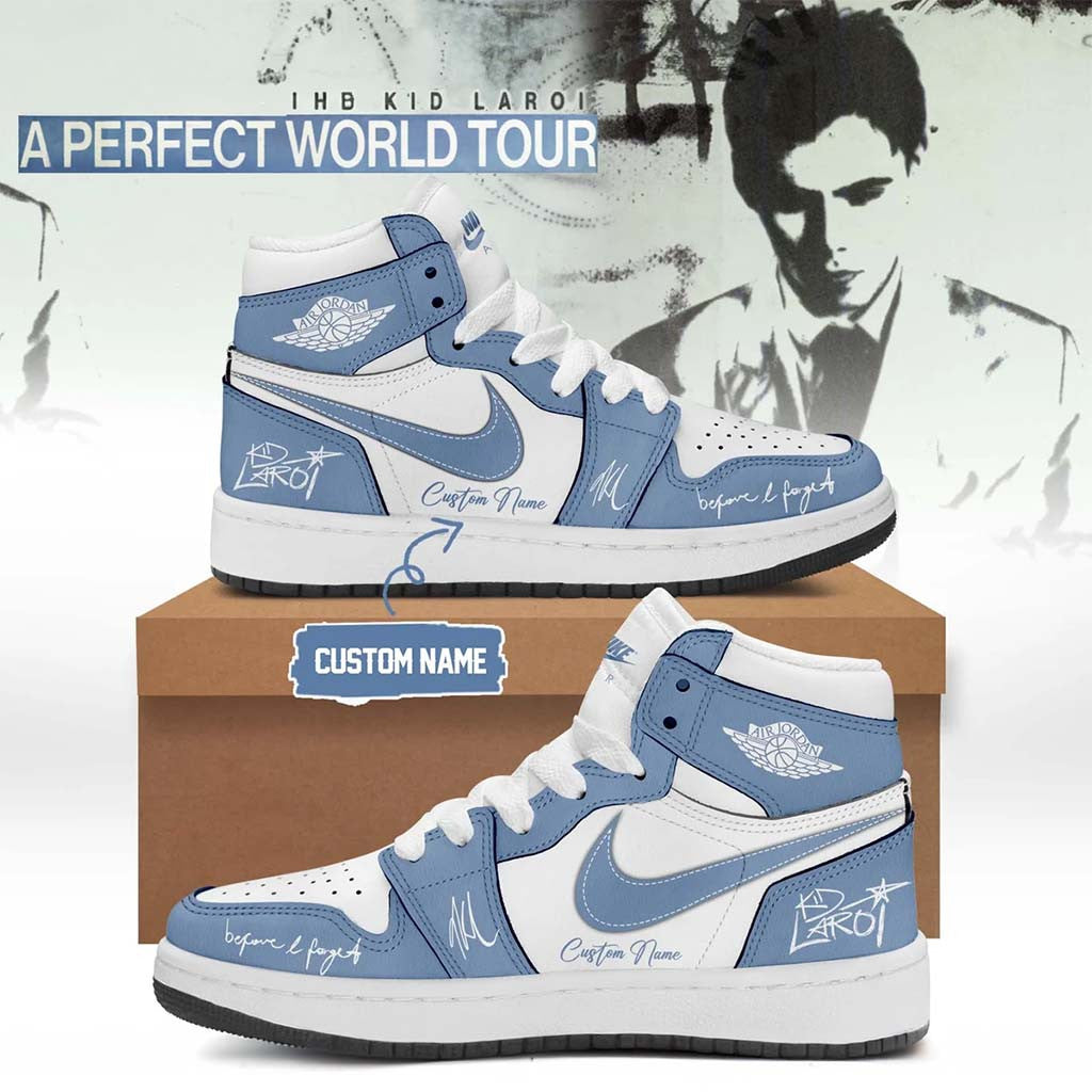 Personalized The Kid Laroi A Perfect World Tour 2026 Sneakers The Kid Laroi Merch Fan Gifts - Merchluma