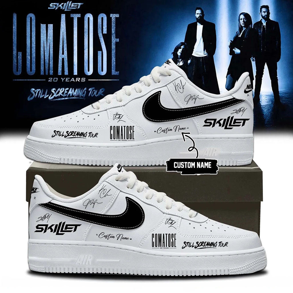 Personalized Skillet Merch 2026 Comatose Still Screaming Tour Shoes Best Friends Gifts - Merchluma
