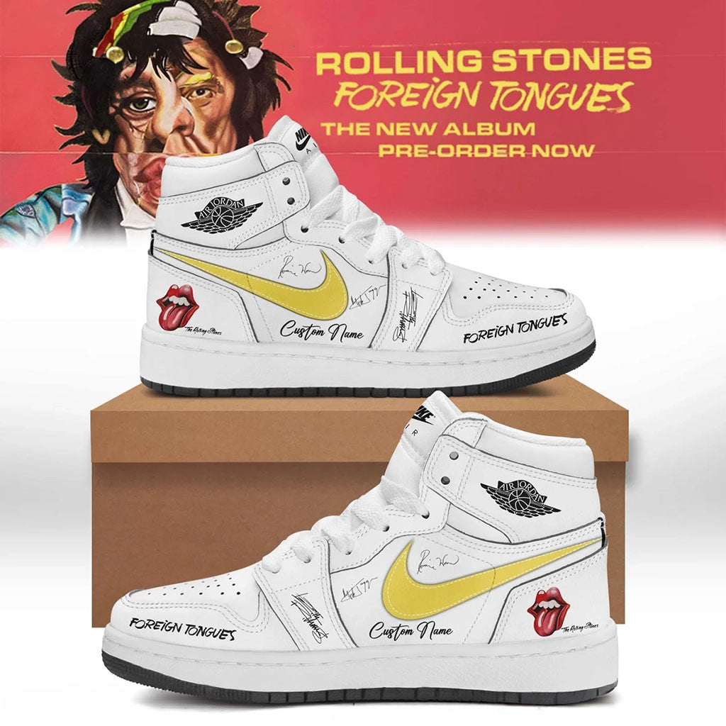 Personalized The Rolling Stones Merch 2026 Foreign Tongues Album Sneakers Best Fan Gear - Merchluma