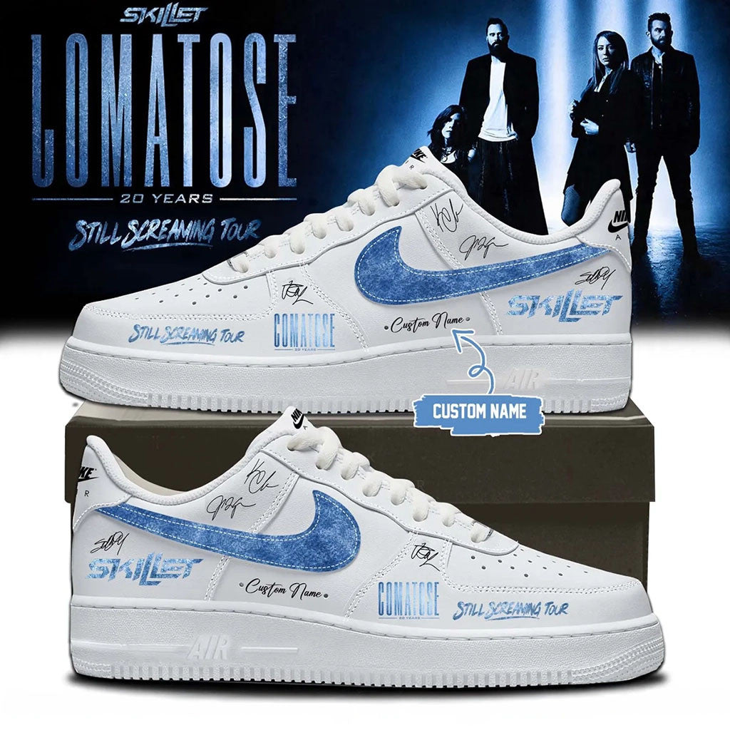 Personalized Skillet Merch 2026 Comatose Still Screaming Tour Sneakers 20 Years Skillet Shoes - Merchluma