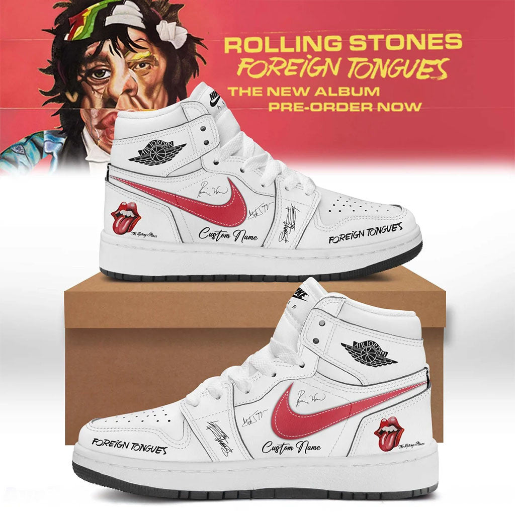 Personalized The Rolling Stones Merch 2026 Foreign Tongues Album Sneakers Rock Fan Gifts - Merchluma