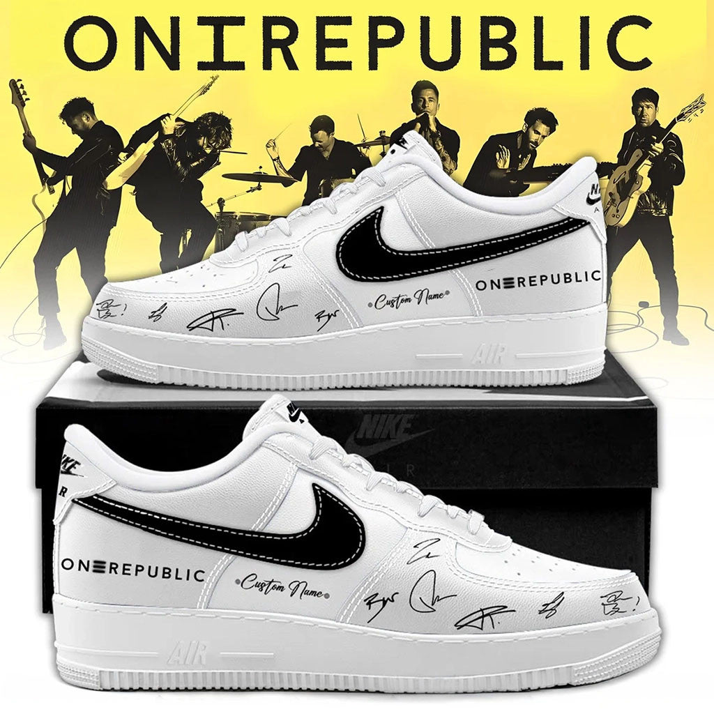 Personalized OneRepublic Merch 2026 Band Signature Sneakers Best Gift For Music Lovers - Merchluma