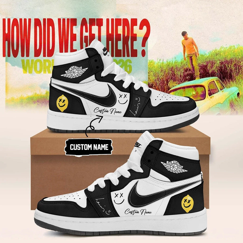 Custom Louis Tomlinson How Did We Get Here Tour 2026 Sneakers Louis Tomlinson Merch Best Gifts - Merchluma
