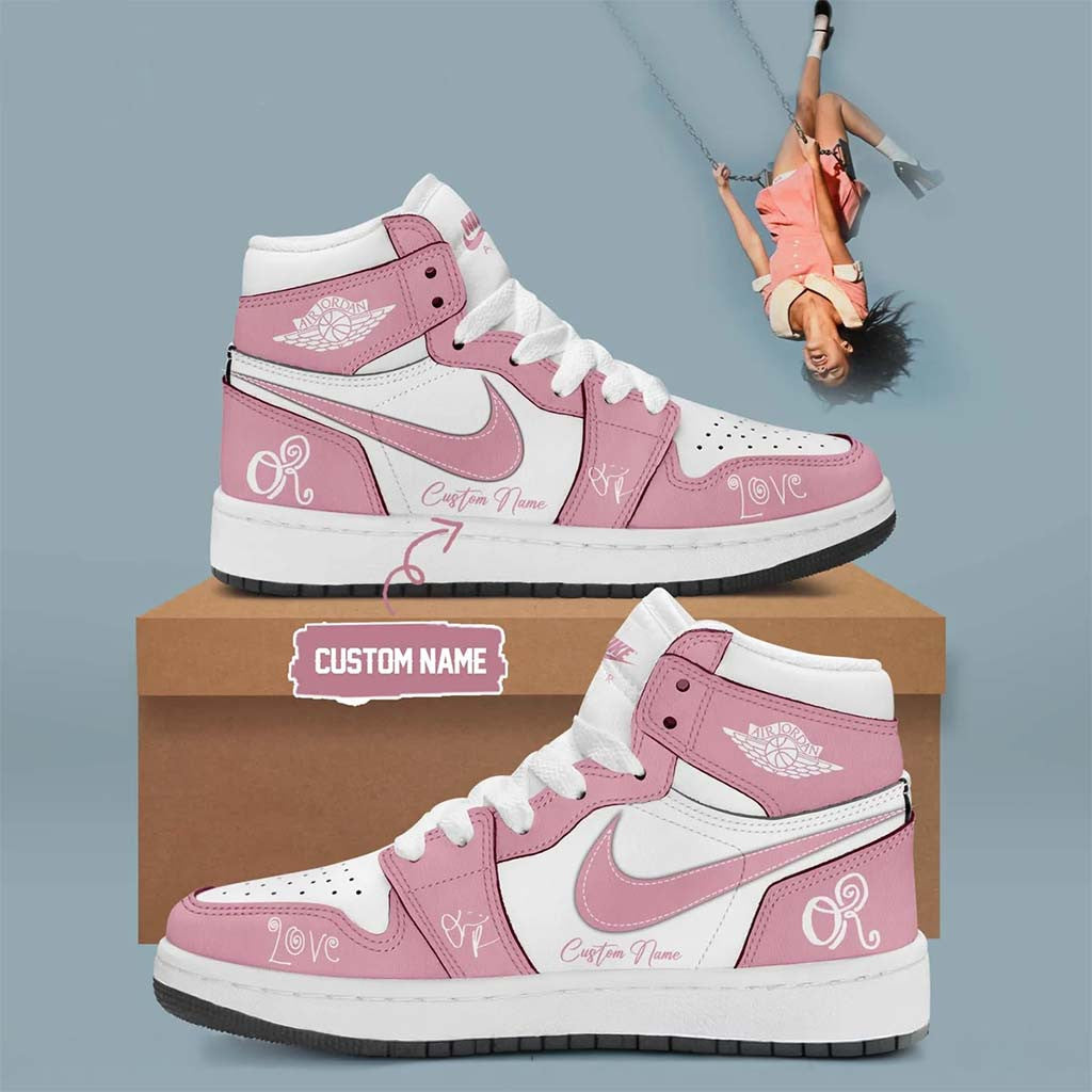 Custom Olivia Rodrigo Merch 2026 You Seem Pretty Sad For A Girl So In Love Sneakers Pink White - Merchluma
