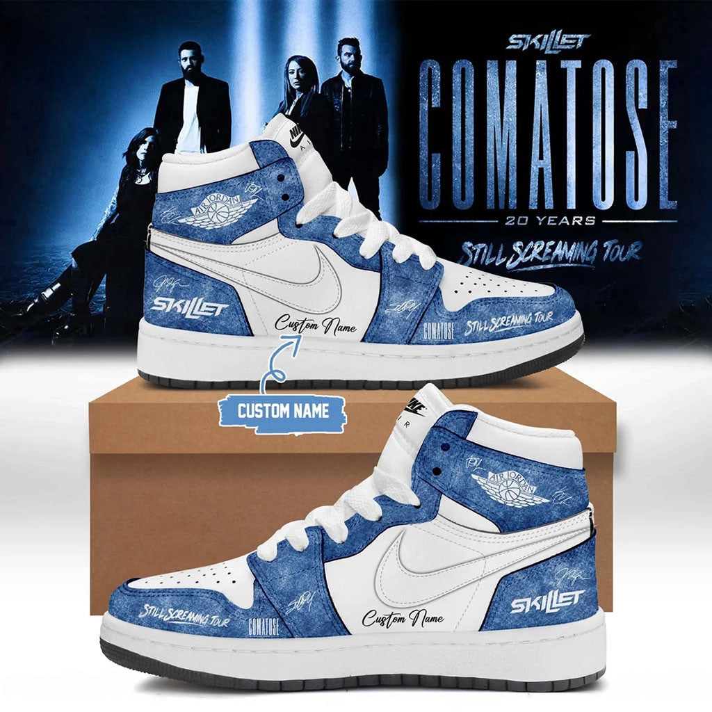 Custom Skillet Comatose 20 Years Still Screaming Tour Sneakers 2026 Skillet Merch Gifts For Him - Merchluma