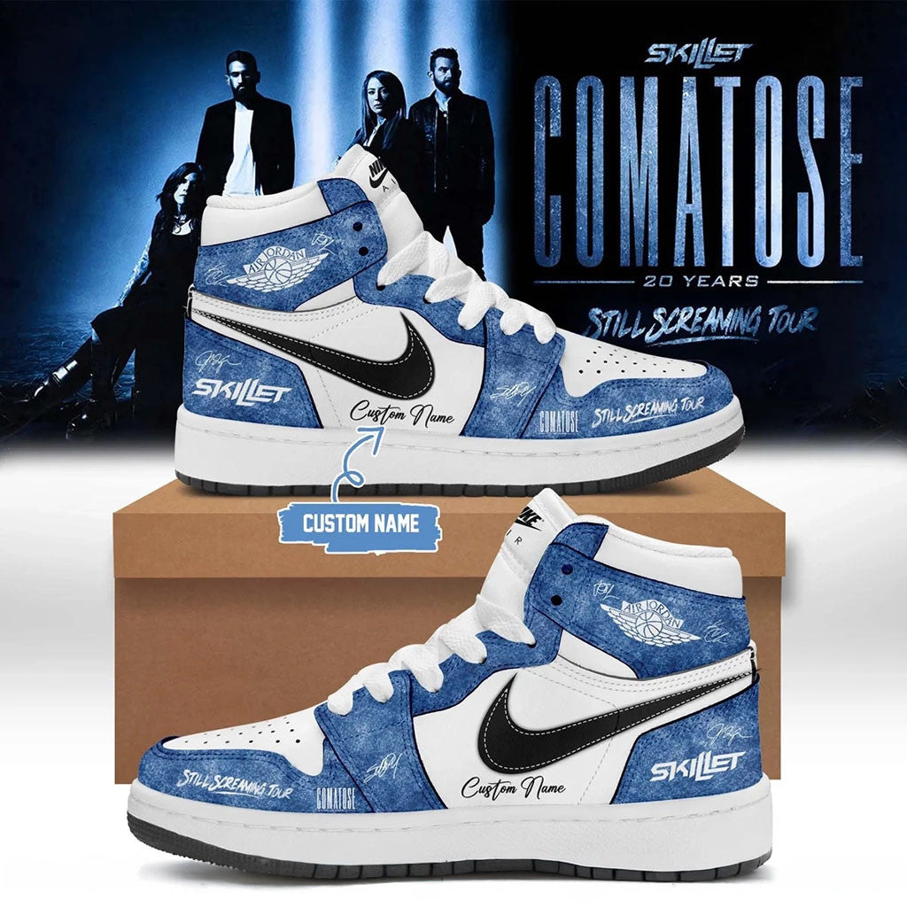 Custom Skillet Merch Comatose 20 Years Still Screaming Tour Sneakers 2026 Fans Gifts - Merchluma