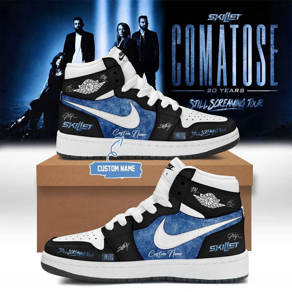 Custom Skillet Merchandise 2026 Comatose Still Screaming Tour Shoes Cool Gifts For Music Lovers - Merchluma