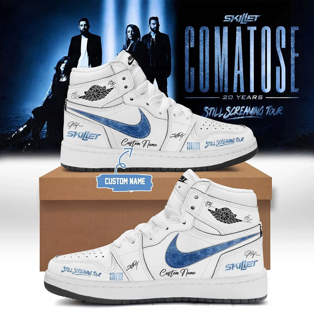 Custom Skillet Merch 2026 Comatose Still Screaming Tour Shoes Music Lover Gifts For Him - Merchluma