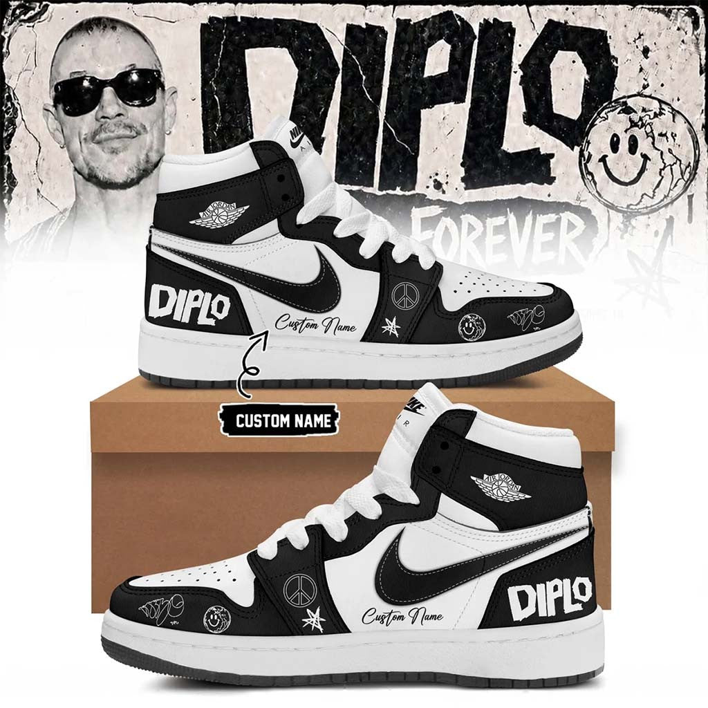 Customized Diplo On Tour Forever Signed Sneakers Diplo Merch Gifts For Music Enthusiasts - Merchluma