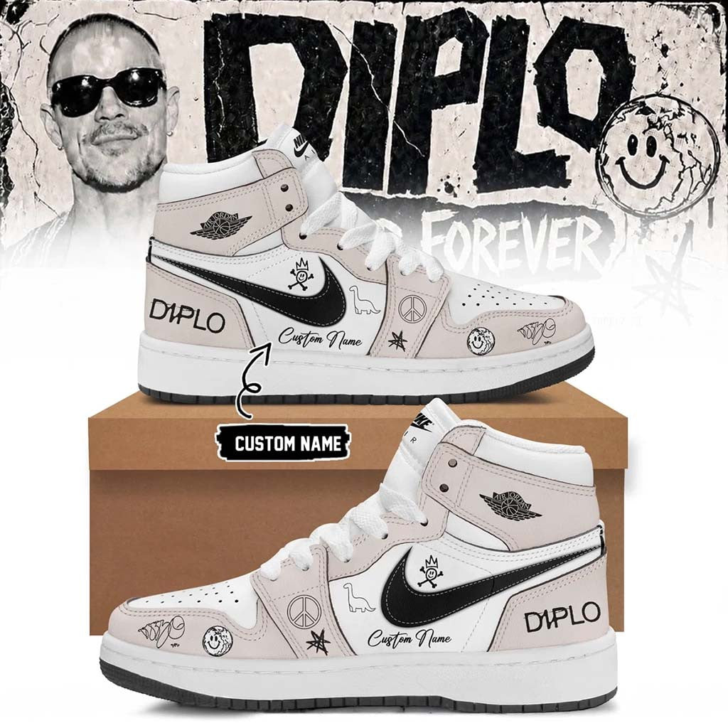 Customized Diplo On Tour Forever Signed Sneakers Diplo Merch Music Lover Gift Ideas For Him - Merchluma