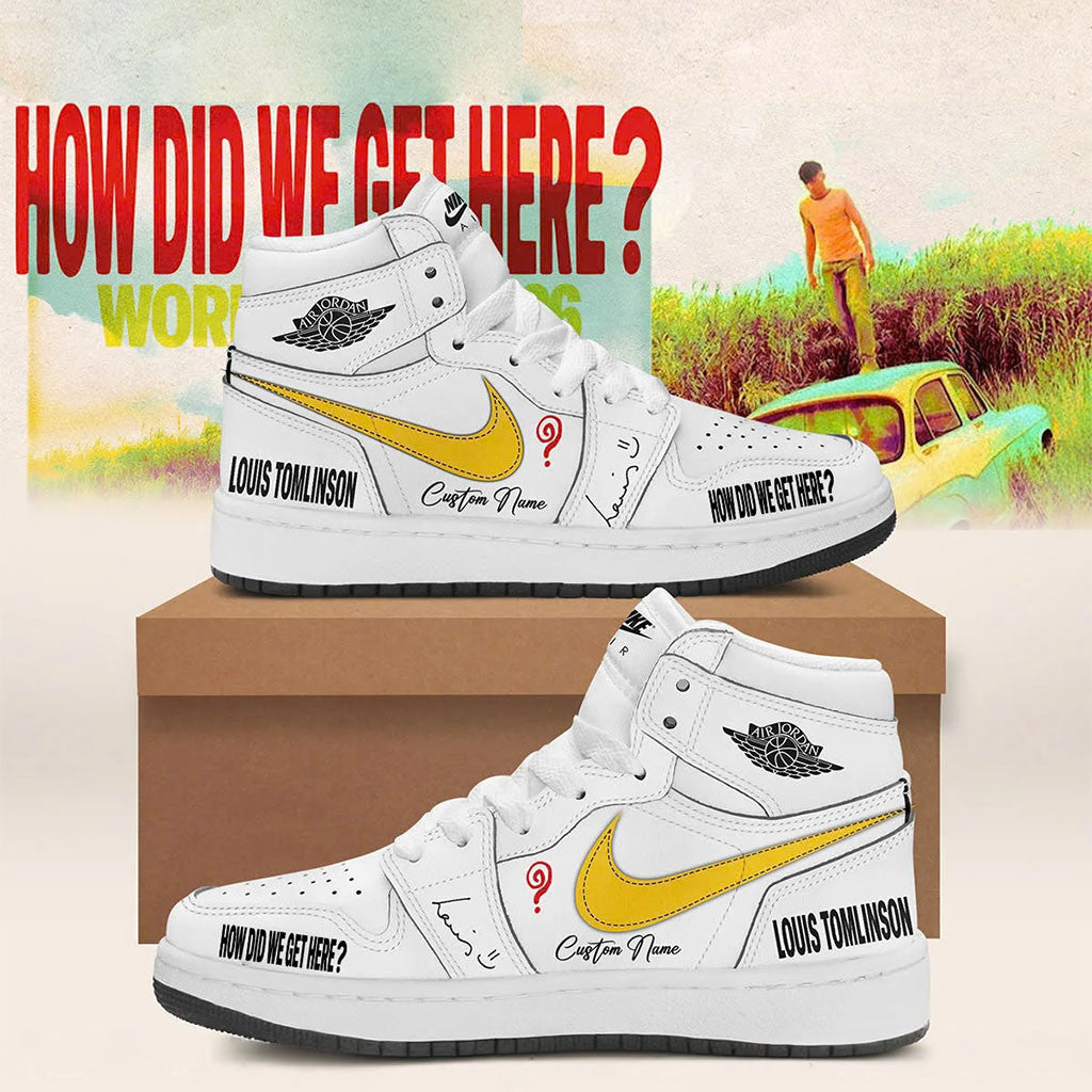 Customized Louis Tomlinson Merch 2026 LT How Did We Get Here Tour Sneakers Fan Gear Gifts - Merchluma