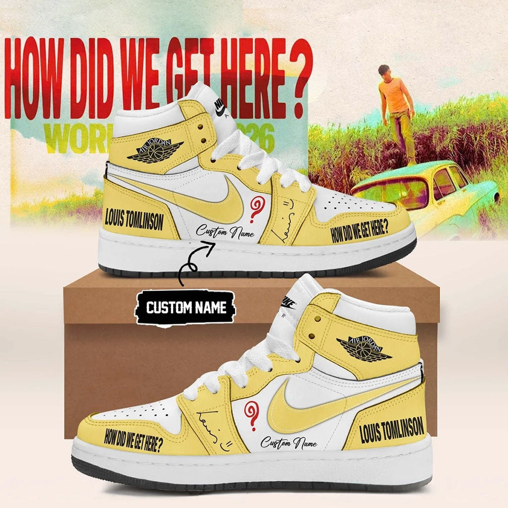 Customized Louis Tomlinson Merch 2026 LT How Did We Get Here Tour Sneakers Gift For Brothers - Merchluma
