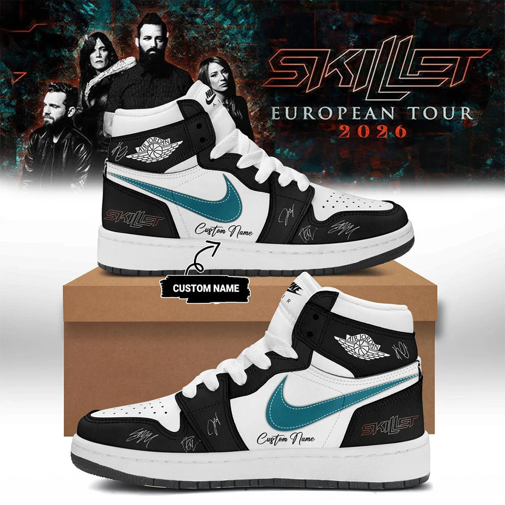 Customized SKILLET European Tour 2026 Shoes Skillet Merch Gifts For People Who Like Music - Merchluma