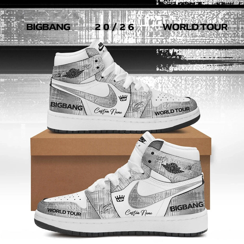 Personalized BigBang World Tour Signature Sneakers BigBang Merch 2026 Kpop Gear VIPs Gifts - Merchluma